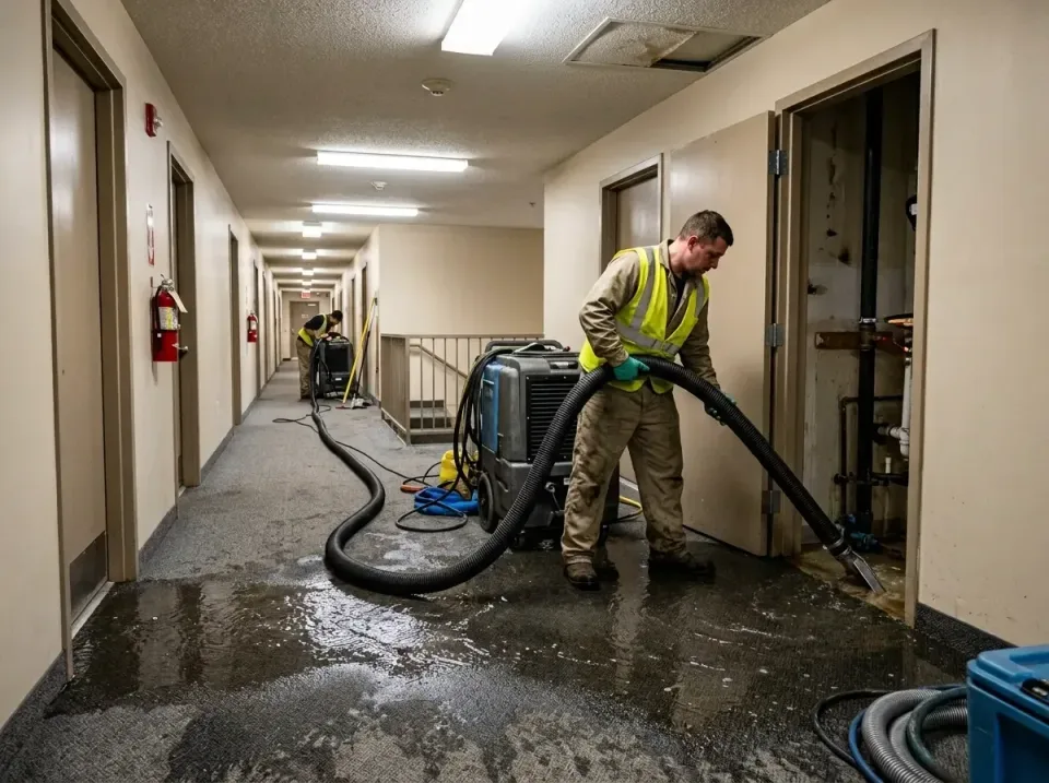 multi-unit-apartment-hallway-f-005 — frequently asked questions, Emergency Burst Pipe Water Extraction & Removal in La Porte…